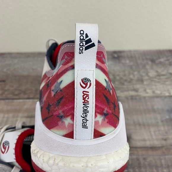 Adidas Crazyflight USA Volleyball Shoes Women's 7.5 Red White Blue - Picture 6 of 12